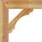 Ekena Millwork Olympic Block Rough Sawn Bracket, Western Red Cedar, 4"W x 20"D x 20"H BKT04X20X20OLY05RWR - alternate 3